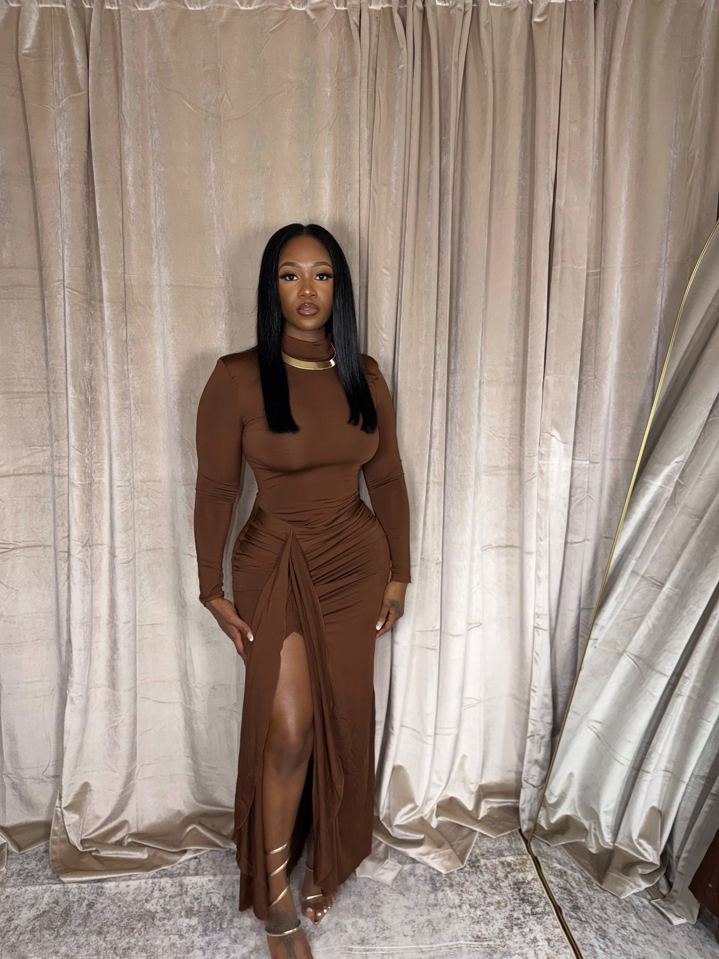 Bronze Goddess Dress