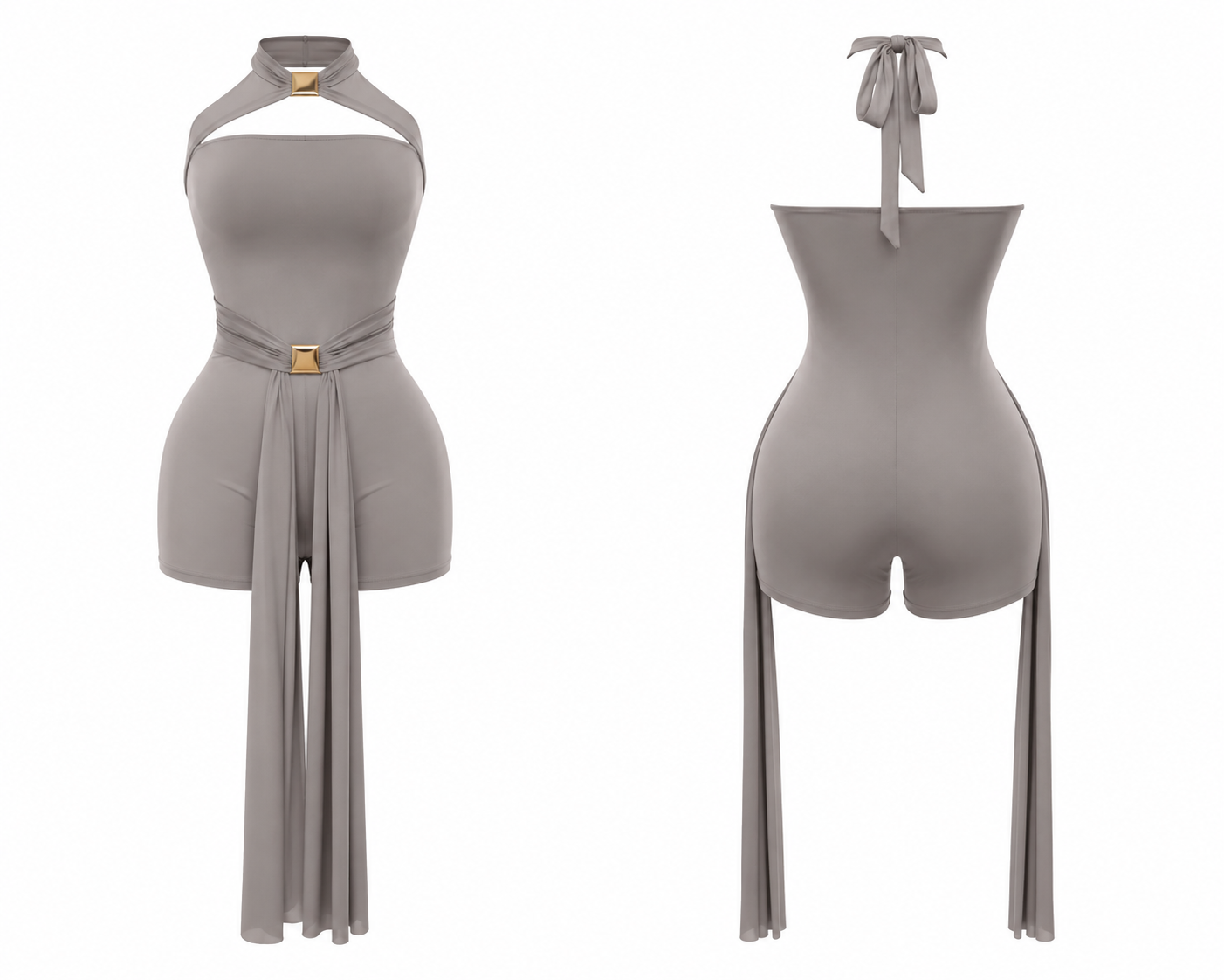 Luxe Drape Romper