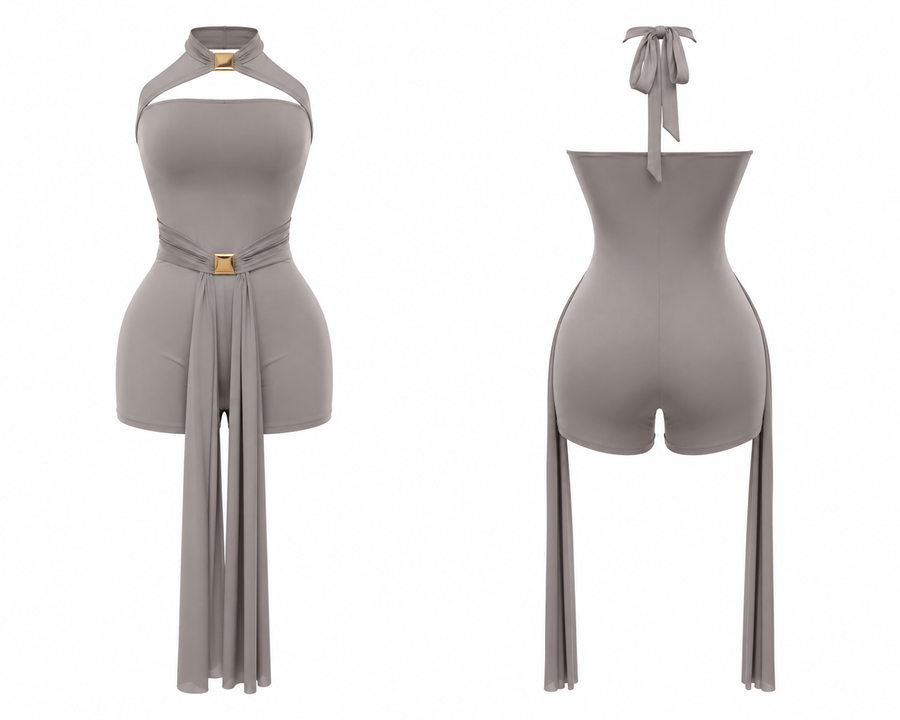 Luxe Drape Romper