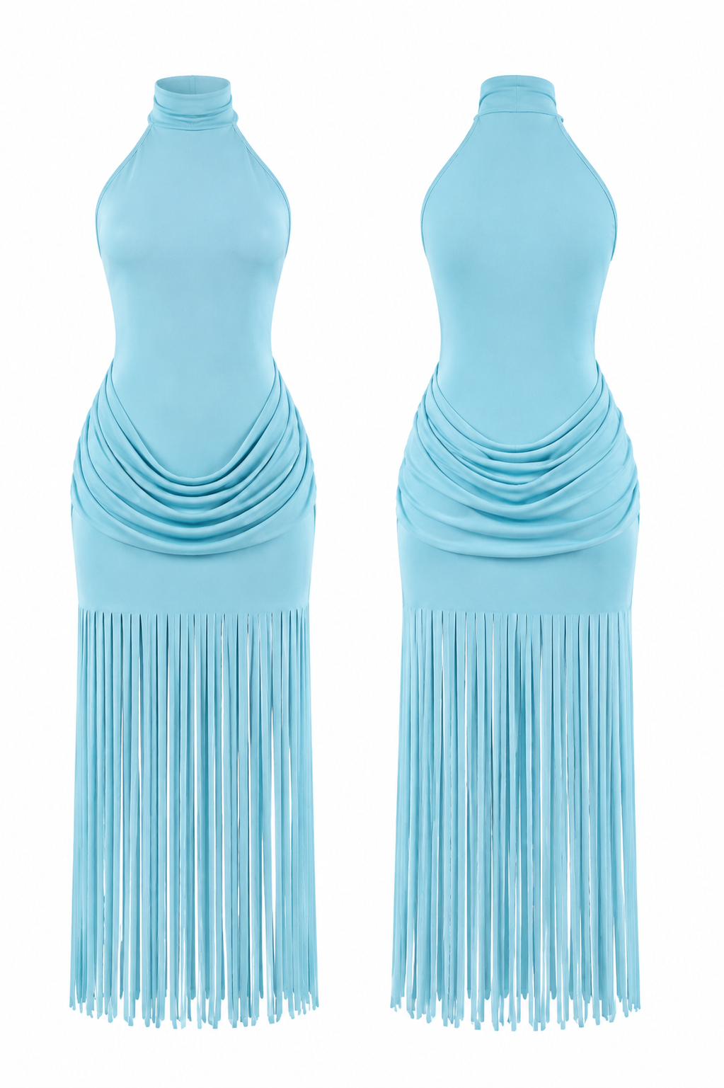 Azure Fringe Dress